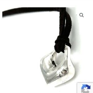 Vintage  Robert Lee Morris Small Sterling Silver Heart Pendant